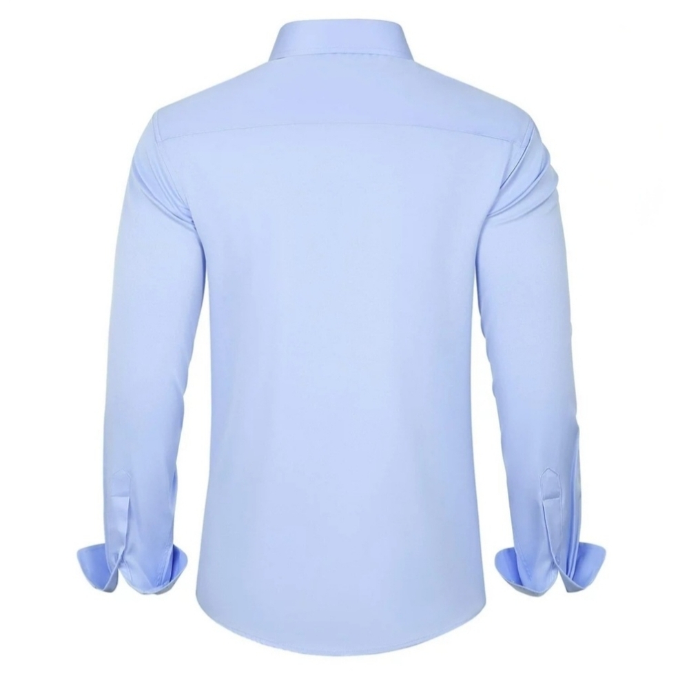 Alimens & Gentle Men's Dress Shirt Long Sleeve Wrinkle-Free Stretch Shirt - Picture 5 of 12